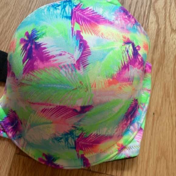 PINK || Palm Tree Demi Wear Everywhere Bra Size 34DD - Picture 3 of 8